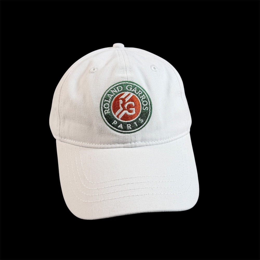 Roland Garros Paris French Open White Tennis Hat Cap Logo Adjustable NWT